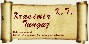 Krasimir Tunguz vizit kartica